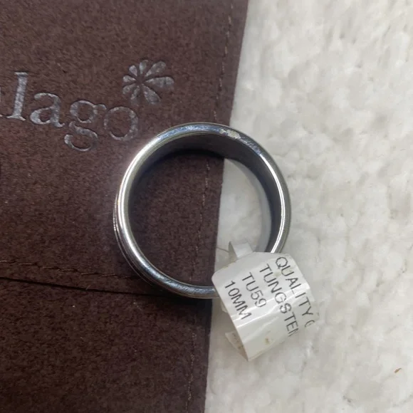 Men's Genuine Tungsten 10MM Band Size 10.5 Brand New W/Tags